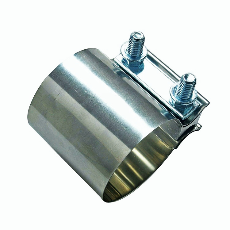 2" Inch Stainless Steel Butt Joint Band Exhaust Clamp Sleeve Coupler T304