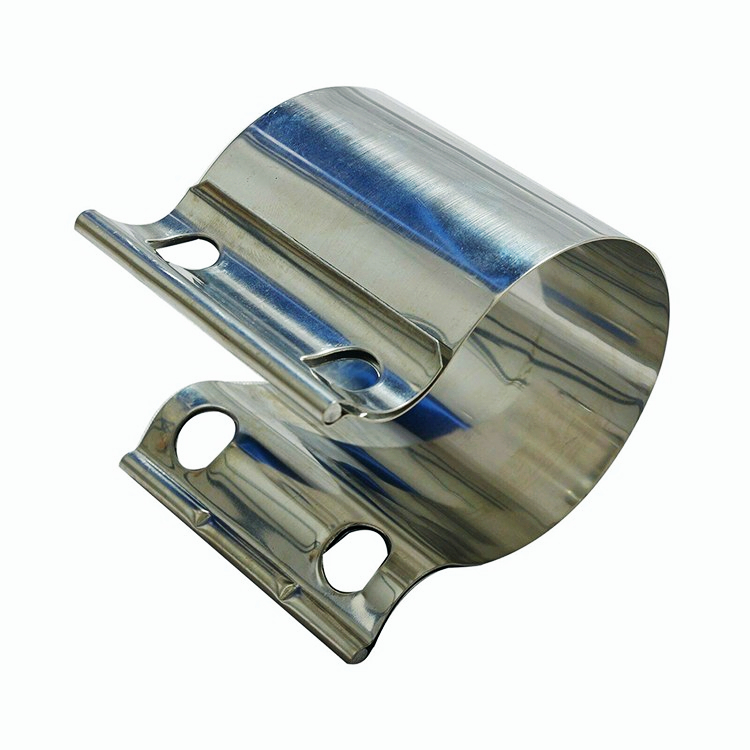 2" Inch Stainless Steel Butt Joint Band Exhaust Clamp Sleeve Coupler T304