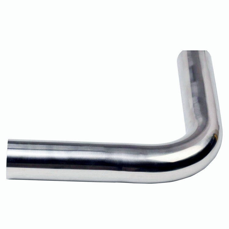 2.5''/63MM 2FT Long T-304 S/S Stainless Steel 90 Degree Exhaust Pipe Tubing