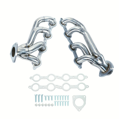 Shorty Exhaust Header 304 S/S for Chevy GMC 2002-2013 Trucks SUV 4.8L 5.3L 6.0L 6.2L